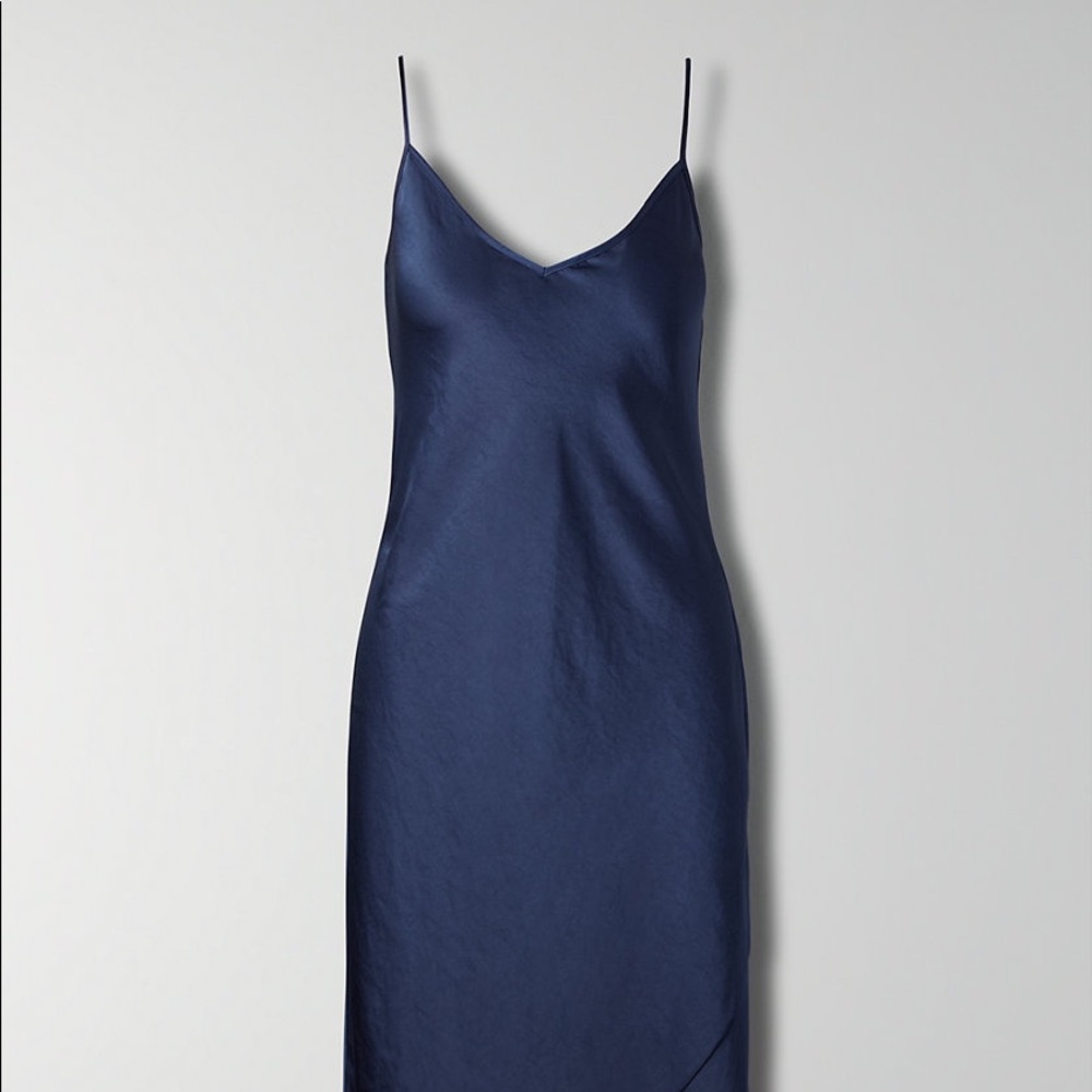 Wilfred only slip dress in navy